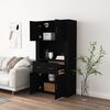 vidaXL Highboard Schwarz Holzwerkstoff