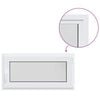 vidaXL Kellerfenster Innenseite Farbe Wei&szlig; RISOR 105 x 50 cm