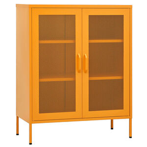 vidaXL Lagerschrank Senfgelb 80 x 35 x 101,5 cm Stahl