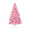 vidaXL K&uuml;nstlicher vorbeleuchteter Weihnachtsbaum Rosa 240 cm PVC