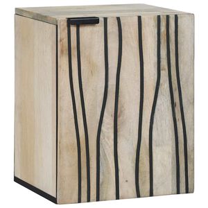 vidaXL Waschbeckenschrank mit T&uuml;r Wei&szlig; 38 x 33,5 x 48 cm Holzwerkstoff