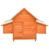 vidaXL Hühnerstall 150x96x110 cm Massivholz Tanne
