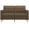 vidaXL 2-Sitzer-Sofa Braun 140 cm Stoff