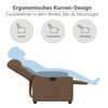 vidaXL Relaxsessel Elektrisch Braun Stoff