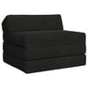 vidaXL Klappsofa Bett Schwarz 200 x 70 x 10 cm Samt