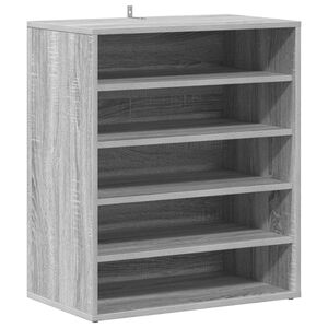 vidaXL Schuhschrank Grau Sonoma 60x35x70 cm Holzwerkstoff