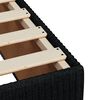 vidaXL Boxspringbett mit Matratze Schwarz 120x190 cm Stoff