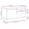 vidaXL TV-Schrank 74x34x40 cm Massivholz Kiefer