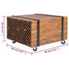 vidaXL Beistelltisch Teak 60x60x38 cm