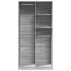 vidaXL Kleiderschrank Grau Sonoma 100x50x200 cm Holzwerkstoff