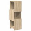 vidaXL Eckschrank 25,5x25x80cm Holzwerkstoff Sonoma-Eiche