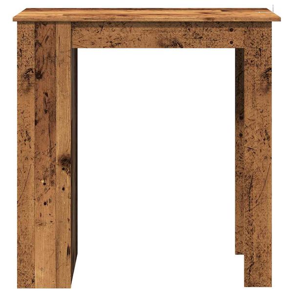 vidaXL Bartisch mit Regal Altholz-Optik 102x50x103,5 cm Holzwerkstoff