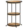 vidaXL Beistelltisch Ø55x83 cm Massivholz Mango