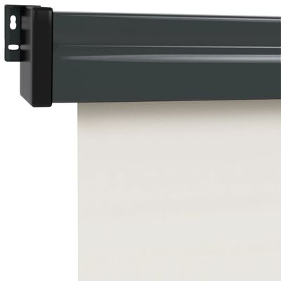 vidaXL Balkon-Seitenmarkise 122x250 cm Creme