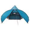 vidaXL Teepee Zelt f&uuml;r 5 Personen Blau und Grau 600 x 600 x 347 cm