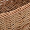 vidaXL Holzkorb mit Tragegriffen 88 x 57 x 34 cm Natur Weide