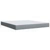 vidaXL Boxspringbett mit Matratze Hellgrau 180x200 cm Stoff