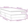 vidaXL Boxspringbett mit Matratze Rosa 80x210 cm Samt