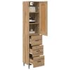 vidaXL Highboard Artisan-Eiche 34,5 x 34 x 180 cm Holzwerkstoff