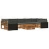vidaXL Outdoor-Sofagarnitur 8 stk. Natur und Anthrazit