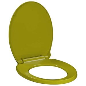 vidaXL Toilettensitz mit Absenkautomatik Gr&uuml;n Oval