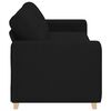 vidaXL 3-Sitzer-Sofa Schwarz 220x78x80 cm Stoff