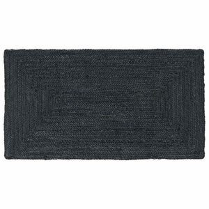 vidaXL Bereichsteppich Dunkelgrau 60 x 110 cm Jute