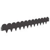 vidaXL Raseneinfassung 50 pcs 103 x 15 cm Stahl Schwarz