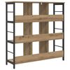 vidaXL B&uuml;cherregal Artisan-Eiche 102 x 32 x 104,5 cm Holzwerkstoff