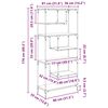vidaXL B&uuml;cherregal Artisan-Eiche 81 x 36 x 176 cm Holzwerkstoff