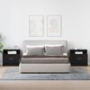 vidaXL Nachttische mit Schublade 2Stk. Schwarz Eichen-Optik 51x31x47cm