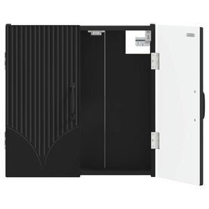 vidaXL Dartboard Schrank HOORN Schwarz 52,5 x 10,5 x 53,5 cm