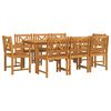 vidaXL Garten Essgruppe 9 pcs Braun Massivholz Akazie