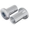 vidaXL Sicherungsmutter 2 Stk. Nickel M6 x 25 mm Stahl