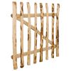 vidaXL Zauntor Einfl&uuml;gelig Haselnussholz 100x90 cm