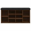 vidaXL Schuhbank Braun Eichen-Optik 102x32x50 cm Holzwerkstoff