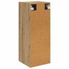 vidaXL Wandschrank Artisan-Eiche 34,5 x 34 x 90 cm Holzwerkstoff