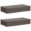 vidaXL Aufbewahrungsbox 2 Stk. Vliesstoff 90 x 48 x 15 cm 64,8 L Grau