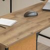 vidaXL Schreibtisch Artisan-Eiche 141 x 141 x 75 cm Holzwerkstoff