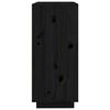 vidaXL Sideboard Schwarz 60x35x80 cm Massivholz Kiefer