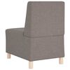 vidaXL Modulares Armfreies Sofa 3 pcs Taupe 55 x 74 x 82 cm Stoff
