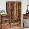 vidaXL Badezimmerschrank Altholz 79,5 x 49 x 156 cm Holzwerkstoff