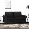 vidaXL 2-Sitzer-Sofa Schwarz 120 cm Kunstleder