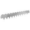 vidaXL Raseneinfassung 10 Stk. 103 x 15 cm Stahl Silber