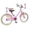 vidaXL Kinderfahrrad 18 Zoll f&uuml;r 5-7 Jahre alt Hellrosa