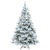 vidaXL K&uuml;nstlicher Weihnachtsbaum mit 300 LEDs Wei&szlig; 210 cm PE und PVC