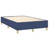 vidaXL Boxspringbett mit Matratze Blau 120x200 cm Stoff