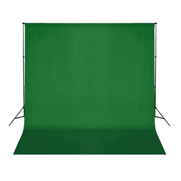 vidaXL Fotohintergrund ohne Ständer Baumwolle Grün 300x300 Chroma-Key