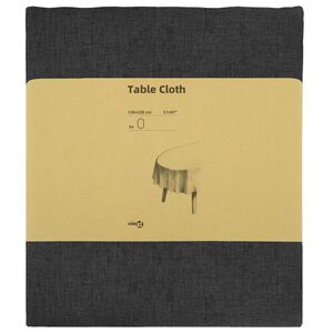 vidaXL Tischdecke 5 stk. Oval Dunkelgrau 95 x 220 cm