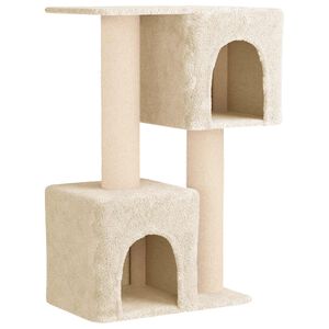 vidaXL Katzennbaum mit Sisal-Kratzs&auml;ulen Creme 114 cm